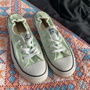 women’s slip on mint converse